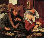 Marinus van Reymerswaele A Moneychangr and His Wife painting